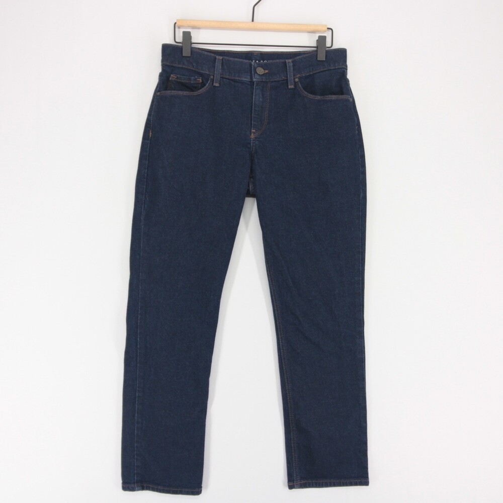 Mott And Bow Ludlow Jeans Womens 28x28 Blue Boyfriend Dark Wash Stretch